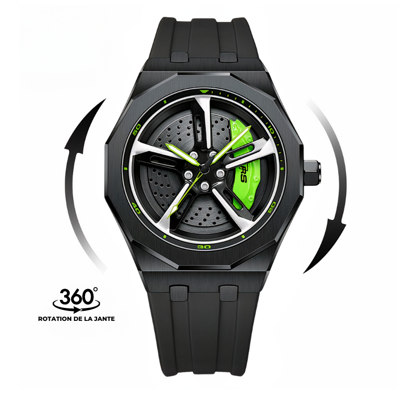 Avantoh TT RS - Une montre au design sportif (boitier noir)
